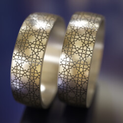 Титанове кільце зі східним орнаментом "Аміна"